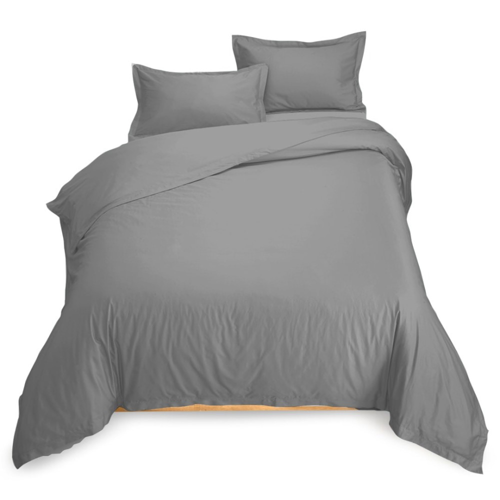 Oxford Grey 300tc Egyptian Cotton Duvet Cover Set Volpes