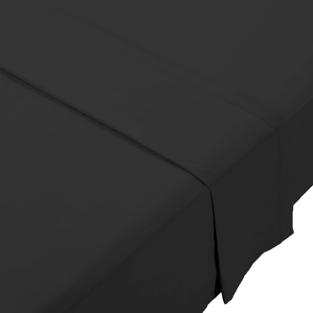 Black 300tc Egyptian Cotton Flat Sheet Volpes