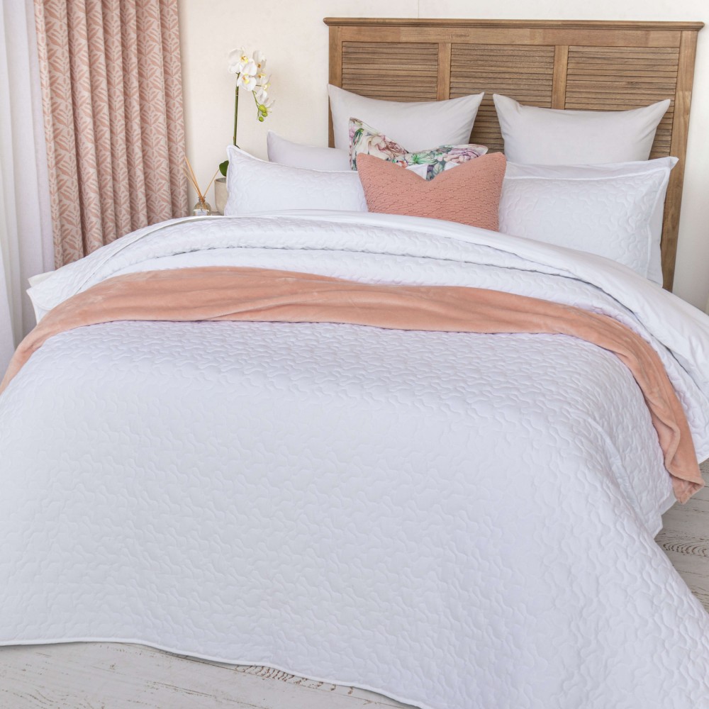Quilt Set Cotton 200TC White Volpes