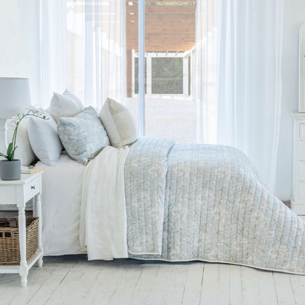 LIBBY BLUE QUILT SET Volpes