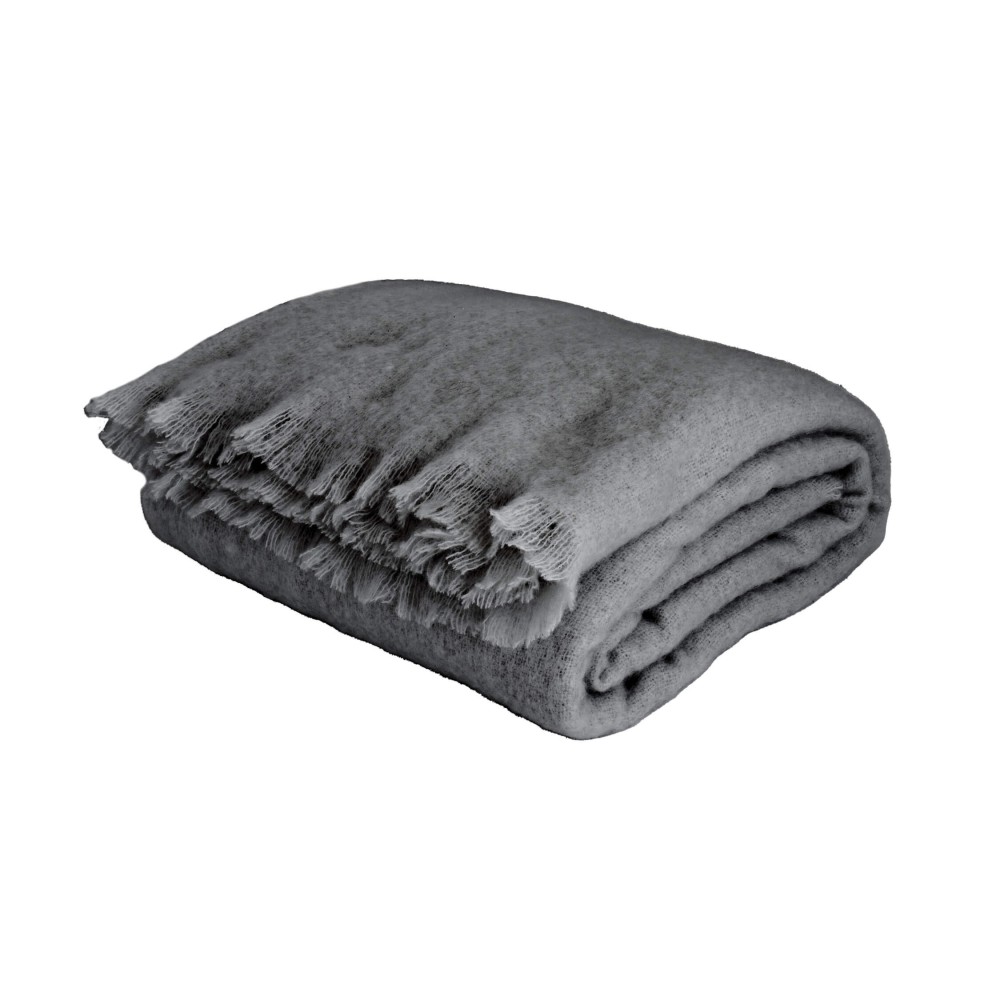 CHARCOAL MOHAIR BLANKET Volpes