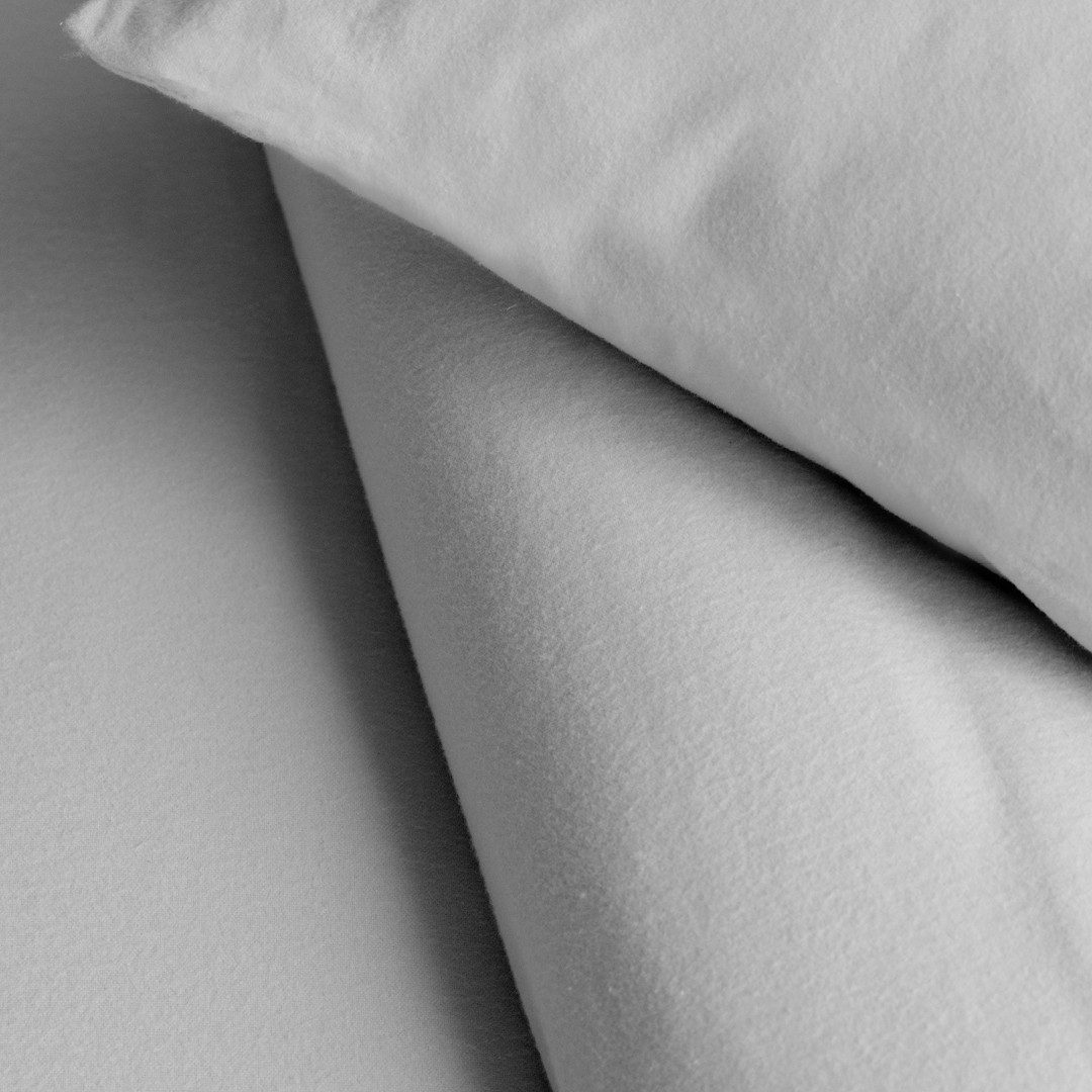GREY WINTER COTTON FITTED SHEET Volpes