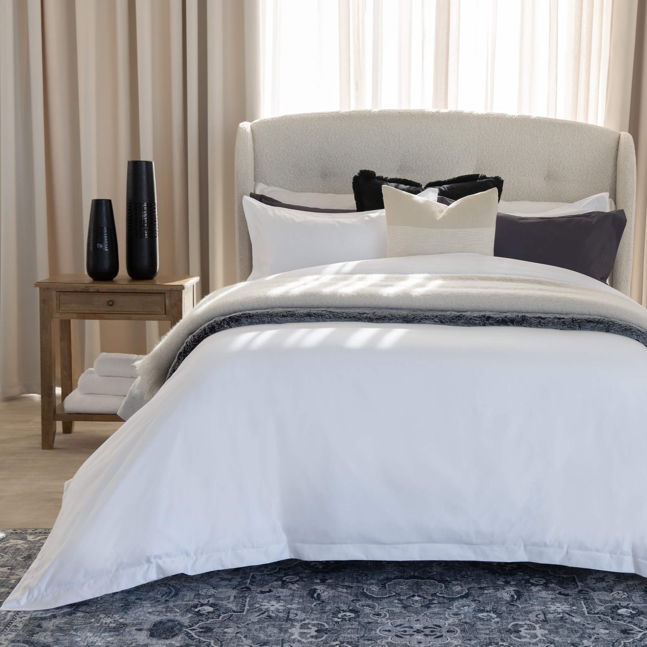 Produktbild von 2x Oxford Kissenbezüge Aus 100% Baumwolle – Superweich, 800 Fadendichte, Luxus Für Dein Schlafzimmer