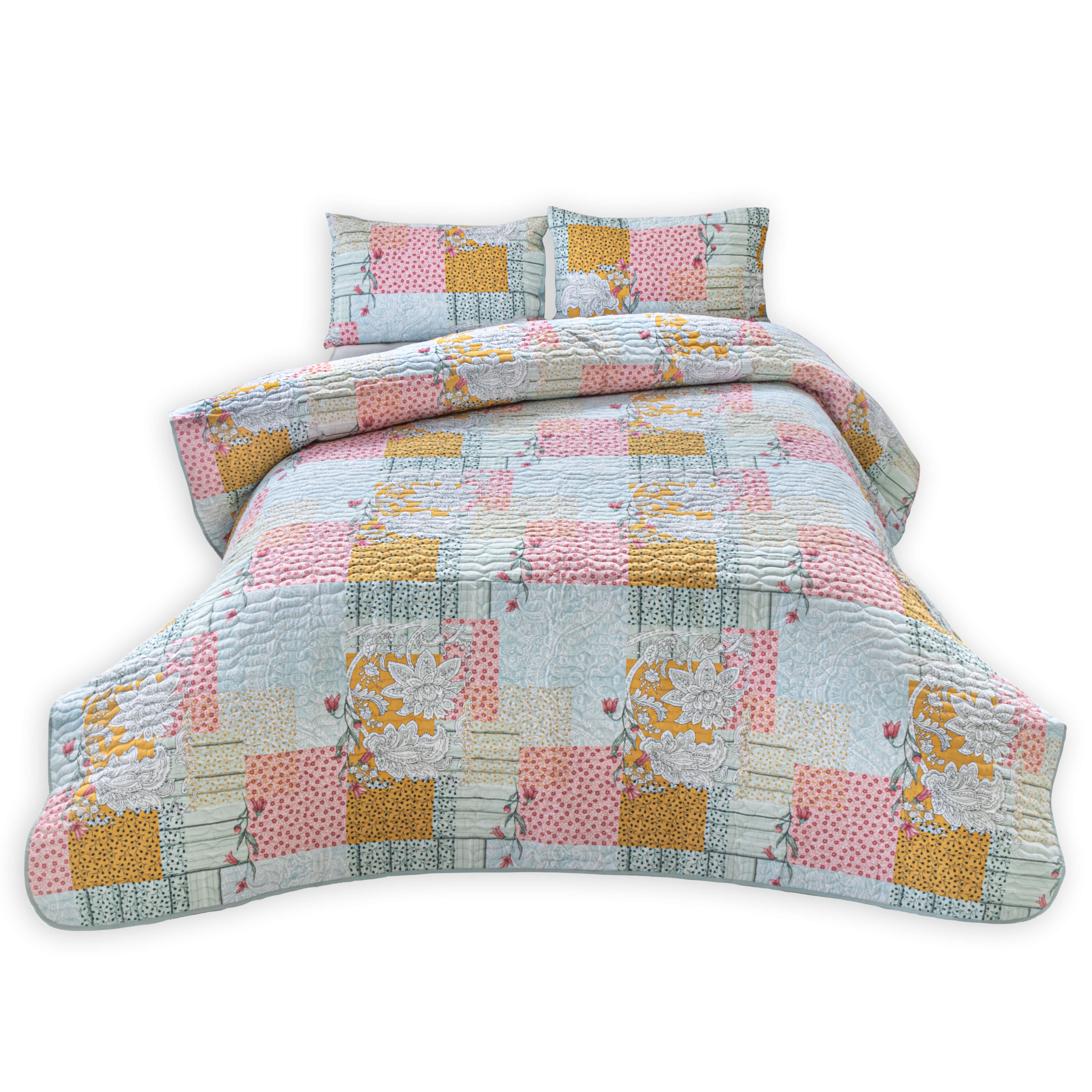 KENZIE PINK QUILT SET Volpes