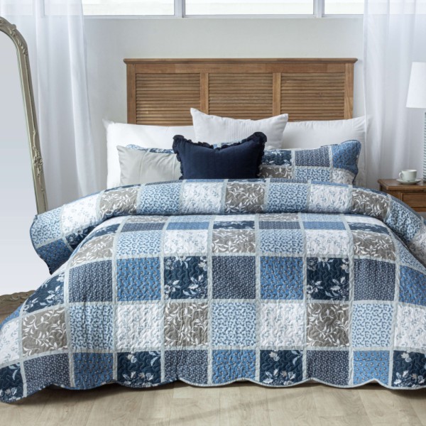 JUNIPER NAVY QUILT SET Volpes