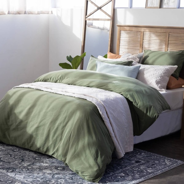 Washed Cotton Duvet Cover Sets Volpes